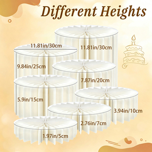 Soportes cilíndricos encriptados <span class=keywords><strong>de</strong></span> 60 niveles para buffet, exhibidores <span class=keywords><strong>de</strong></span> comida para mesa, pedestales para fiestas, set <span class=keywords><strong>de</strong></span> exhibición para mesa <span class=keywords><strong>de</strong></span> postres, exhibidor <span class=keywords><strong>de</strong></span> cupcakes - Product Image 2