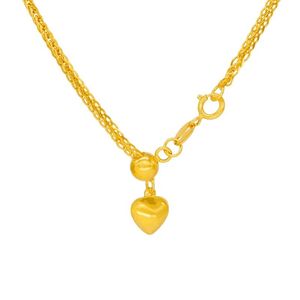 Collar con Colgante de Corazón Xinfly, Cadena Chopin, Oro Puro de 18k AU750, Joyería para Mujer - Product Image 1