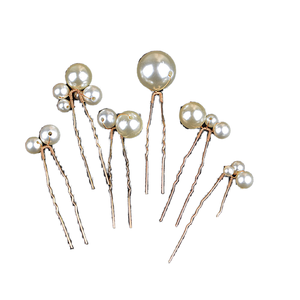 KC Gold <strong>Wedding</strong> <strong>Hair</strong> Accessories Durable Alloy Imitation Pearl Bridal <strong>Hair</strong> <strong>Pins</strong> <strong>Wedding</strong> <strong>Hair</strong> Clips - Product Image 1