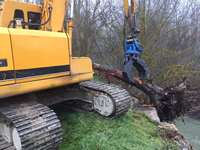 Grappin pour CAT Doosan Hyundai Hitachi Volvo Sany Pelle Hydraulique Rotatif Bois Pierre Grappin en Stock