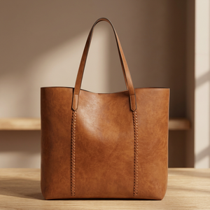 Sacs à main en cuir décontractés pour filles BS INTERNATIONAL, fermeture éclair authentique, imperméables, légers, grande capacité, style européen - Product Image 4