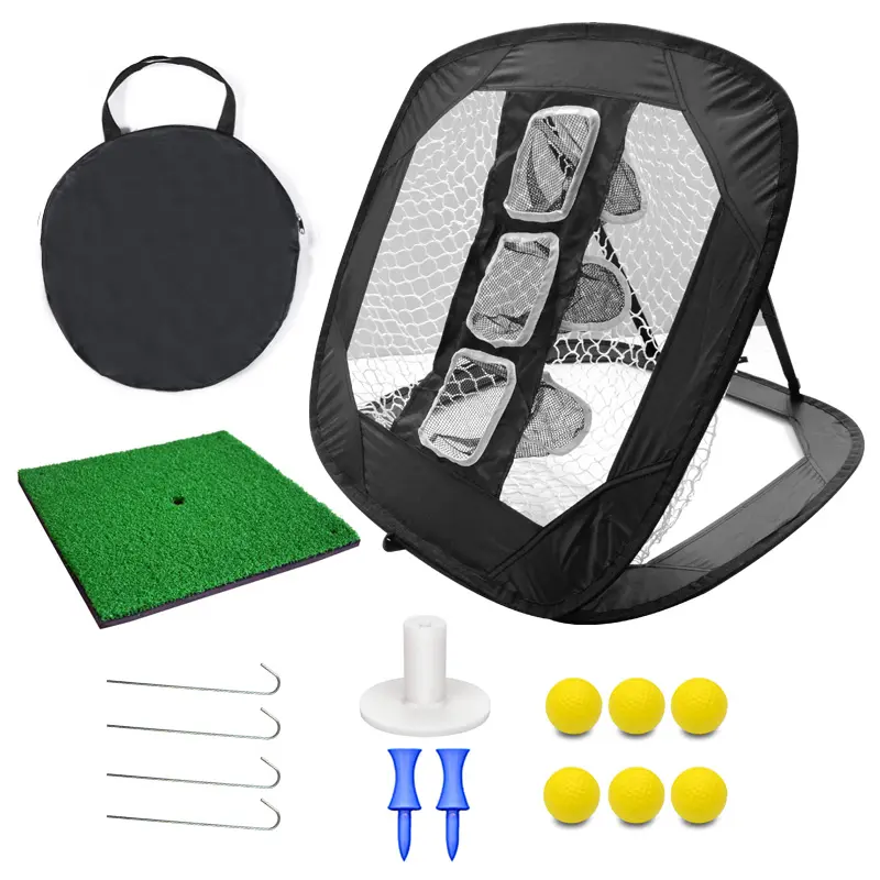 Fabriek Prijs Opvouwbare Golf Chipping Net Draagbare Praktijk Golf Driving Range Net Voor Achtertuin