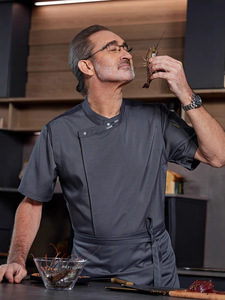 Chaqueta de <span class=keywords><strong>Chef</strong></span> Japonesa, Uniforme de Pastelero, Chaqueta de Cocina, Uniforme de <span class=keywords><strong>Chef</strong></span> para Hombre, Uniforme de Hotel - Product Image 2
