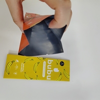 Sac en papier kraft biodégradable imprimé personnalisé sacs d'emballage de popsicle glacé sac de joint arrière en papier d'aluminium