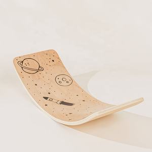 Planche d'équilibre Wobble pour enfants, jouet pour planche courbe en bois, jeu bon marché de haute qualité - Product Image 5