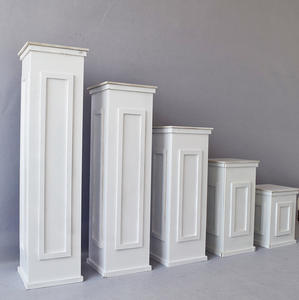 LDJ869 Colunas Decorativas de PVC para Casamento, Suporte Quadrado Branco, Moldes de Colunas Romanas à Venda - Product Image 1