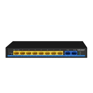 Good Price 4 8 16 24 32 48 Port CCTV Network Ethernet PoE Switch 10/100M 48V for Hikvision IP Camera (POE0820BNS)