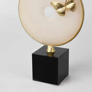 Adorno <span class=keywords><strong>de</strong></span> Pipa (Lira China) Evelyn, Artesanía en Jade, Decoración para el Hogar <span class=keywords><strong>de</strong></span> Lujo Ligero y Moderno - Product Image 3