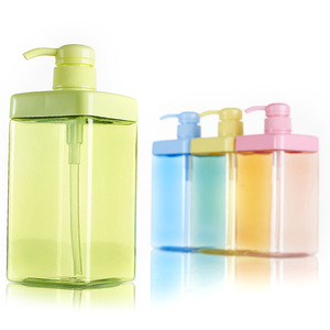 ขวดแชมพูสำหรับดูแลผิวที่เป็นพลาสติก PET <span class=keywords><strong>สี</strong></span>เขียวสีชมพู800มล. ขวดโลชั่นแชมพูที่ไม่ซ้ำใคร - Product Image 6
