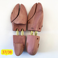 Árboles de zapatos de cedro americano aromático para hombre, vestido y zapatilla, modelador de zapatos, árbol de madera