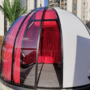 Casa Burbuja de Cristal Transparente para PC, Domo de Cristal para Hotel al Aire Libre, Tienda Iglú de Diseño Moderno - Product Image 1