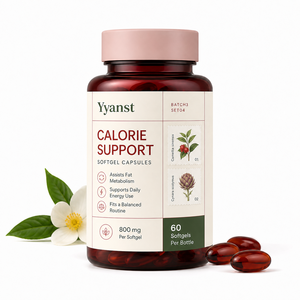 Capsules de soutien calorique 800mg, formule végétale naturelle, favorisent le métabolisme, soutiennent l'énergie quotidienne pour un mode de vie équilibré - Product Image 3