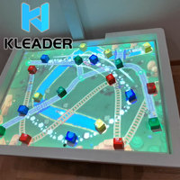Jeux de bac à sable interactifs avec projection Kinect, blocs de construction, circulation, cartographie magique, table de projection, réalité augmentée pour enfants