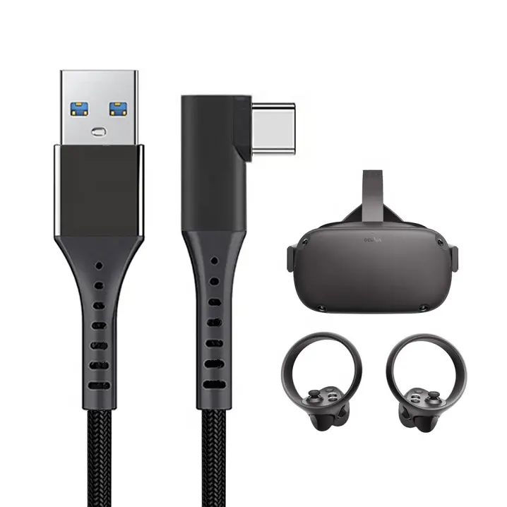 Kabel USB-C 3M 4M untuk Oculus Quest VR Link 16ft 5M Kabel USB 3.1 Kabel Data Tipe C untuk Macbook