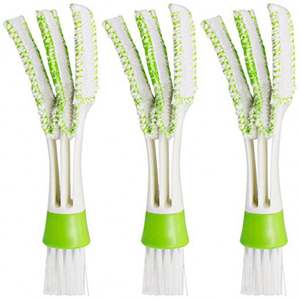 MHK20 Vente chaude Brosse de nettoyage pour fentes de ventilation de climatiseur de voiture à double tête, brosse de dépoussiérage pour fenêtres, stores, clavier - Product Image 3