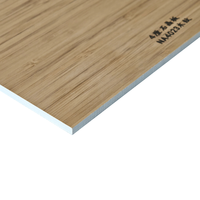 Panneaux muraux en polymère, aspect bois grainé de luxe, haute brillance, feuille de PVC pour décoration intérieure, placage de bois de bambou au charbon de bois, usine