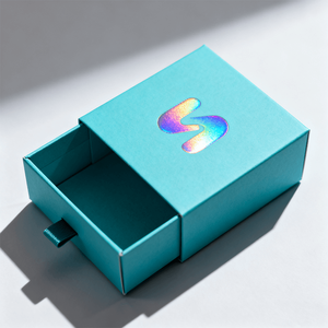 Bán buôn sang trọng mô hình vuông Ngăn kéo trượt các tông màu trắng Quà Tặng Bao bì hộp đồ trang sức - Product Image 1