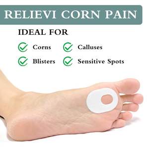 Bantalan jagung kapalan 36pcs, untuk perekat jari kaki, bantalan jagung kalus lembut untuk bagian bawah kaki jari kaki, pereda nyeri tumit - Product Image 5