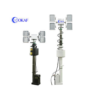 ไฟส่องสว่างแบบชาร์จไฟได้ 4*120W LED กันน้ำ IP66 เสาไฟแบบยืดหดได้ สำหรับงานก่อสร้างและฉุกเฉิน OKMAST-DD12SJ-002 ชาร์จไฟได้ - Product Image 3