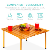 Patio Pêche Voyage Portable Camping Pliant Sac De Transport BBQ Extérieur Cour Cuisine Table De Pique-Nique