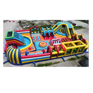 Gigante bambini adulti castello di salto gonfiabile attrezzature per parchi giochi al coperto all'aperto per bambini parco a tema gonfiabile di divertimento