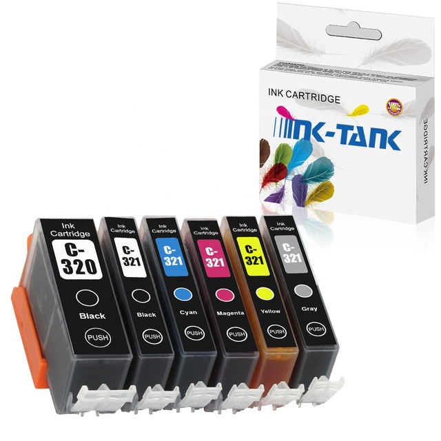 INK-TANK BCI 320 321 BCI-320 BCI-321 BCI320 BCI321 Premium Color Compatible Ink Cartridge for Canon PIXUS IP3600 IP4700 MP980