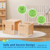 Chaise en bois pour enfants pour les tout-petits pour le salon