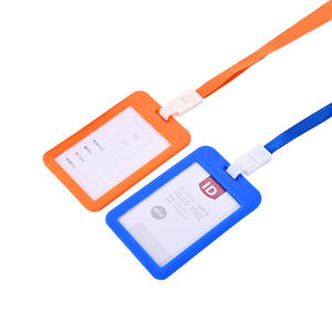 Porte-cartes d'identité avec lanière imprimée à prix compétitif personnalisé très vendu badge d'identification de travail - Product Image 1