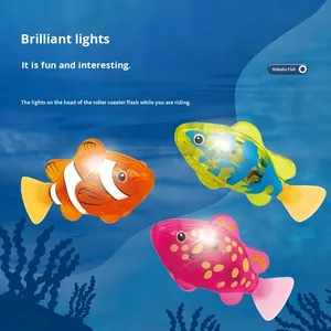 Bechotoy Robot Pesce Interattivo a Induzione, Giocattolo Luminoso Elettrico per Stimolare i Pesci Domestici - Product Image 2