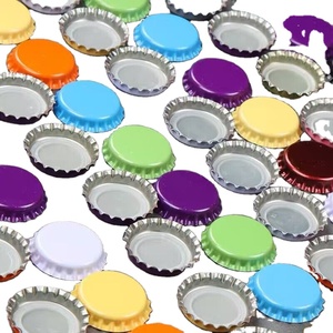 Capsules couronne en fer blanc anti-déversement de 26 mm avec logo personnalisé imprimé et revêtement PE écologique <span class=keywords><strong>pour</strong></span> boissons gazeuses et eau, vente en gros - Product Image 2