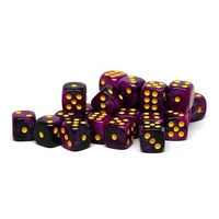 Ensemble de dés de casino en acrylique standard à coins arrondis, multicolores, en gros, pour jeux de table DND