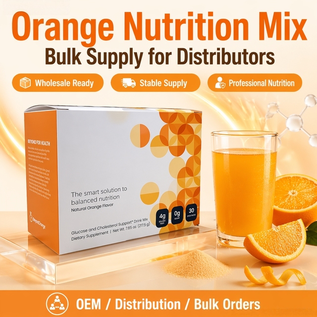 Best Selling Adult Dietary Supplement Powder for Bone Density and Immune Support Orange Flavor Factory Direct OEM ODM