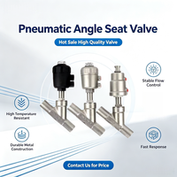 Vanne d'angle pneumatique KLION RTS 304 316 en acier inoxydable soudé DN10~DN80 pour eau et gaz, certifiée ISO, haute température