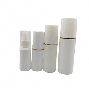 30ml 60ml 80ml 100ml HDPE Spray <b>Bottle</b> with Over Cap Round Shape Fine <b>Mist</b> <b>Bottle</b> with Gold Ring Cap - Product Image 6