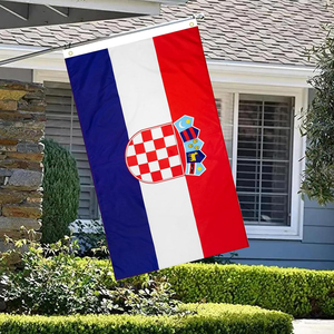 Cubierta de capó de coche de Croacia personalizada bandera y espejo retrovisor <span class=keywords><strong>croata</strong></span> 115x155cm banderas de capó cubierta de capó de motor de coche al aire libre - Product Image 5