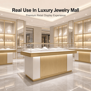 Vetrina Espositiva per Gioielli Personalizzata con Illuminazione LED, Arredamento di Lusso per Boutique nei Grandi Centri Commerciali - Product Image 1