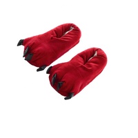 Chaussons d'intérieur en coton pour femmes et hommes, nouveau design tendance, pantoufles plates pour la maison, mules d'automne à motif pattes