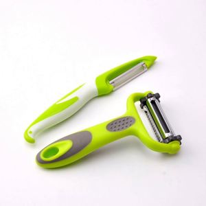 Cuchillo Multifuncional para Pelar, Pelador Giratorio Tres en Uno, Rallador, Cortador de Melón Portátil - Product Image 2