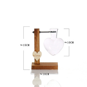 Hot Sale Hydroponic Vase Heart Shaped Glass Planter Desktop Bulb for Home Garden Office Wedding <b>Decoration</b> - Product Image 3