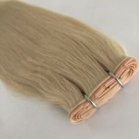 Extensions de cheveux papillon XO en stock, extensions de cheveux humains vierges russes couleur blond argenté SDD NoTangle