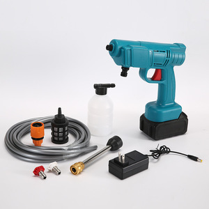 Portable Wireless High Pressure Water Pump Lithium Battery Rechargeable Car Wash Machine <b>Spray</b> Gun Electric Household Tool - Product Image 3