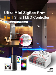 Gledopto GL-C-301P ZigBee Pro + 5 trong 1 thông minh <span class=keywords><strong>Led</strong></span> điều khiển 2.4 Gam RF từ xa đẩy chuyển nhanh chóng kết nối cổng - Product Image 2