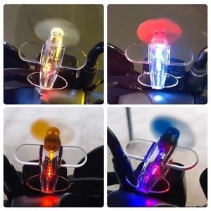 Transparent Airplane <b>Car</b> Fan 4 Inches Plastic Wind Powered Decorative <b>Ornament</b> - Product Image 5
