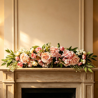 Guirlande de fleurs artificielles mélangées pour décoration d'arche de mariage, de remise de diplôme, centre de table et toile de fond en plastique