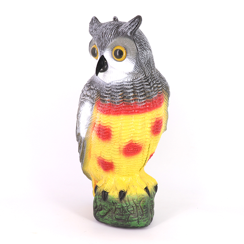 Охотничьи аксессуары, ручная роспись, защита сада, Реалистичная сова, цельное тело, пластиковая изогнутая сова, приманка