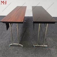 Mesa de Conferencia Profesional Moderna con Panel Plegable, Mesa de Reuniones para Capacitación, Muebles de Oficina, Uso en Escuelas, Hogares y Hoteles