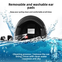 Casque de moto ABS demi-face en gros avec double visière anti-buée, casque de sécurité pour vélo électrique homme femme, logo personnalisé