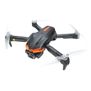 AE4 PRO Drone RC dengan kamera ganda, Drone mainan 4K Mini 2.4G WIFI Optical Flow 3 HD dengan kamera ganda untuk pemula