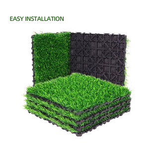 Tapis d'<span class=keywords><strong>herbe</strong></span> synthétique détachable 30 mm, gazon artificiel d'extérieur avec base pour la décoration <span class=keywords><strong>de</strong></span> jardin et <span class=keywords><strong>de</strong></span> toit - Product Image 1