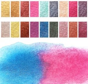Fournitures d'art de peinture à l'<span class=keywords><strong>aquarelle</strong></span>, outil de qualité professionnelle <span class=keywords><strong>facile</strong></span> à utiliser avec 18 couleurs métalliques, pour débutants et artistes - Product Image 6